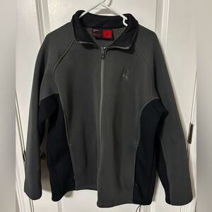 Spyder Men's Charcoal and Black Performance Jacket